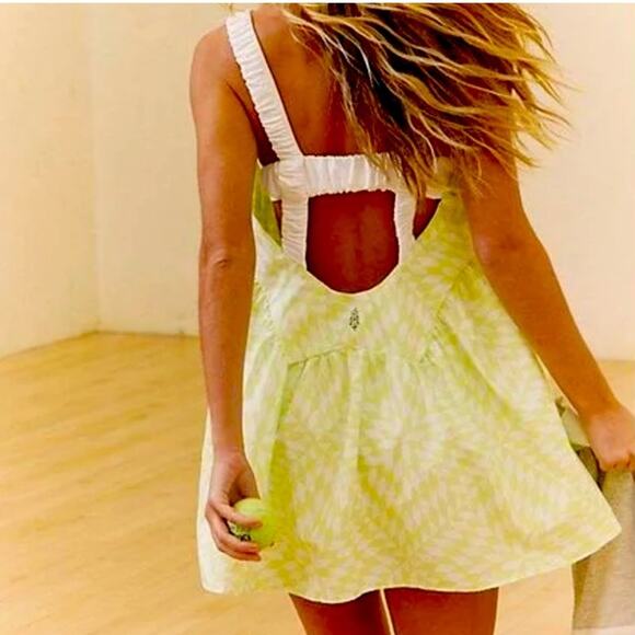 🆕FP Movement Free People One Two Punch Printed 1 PC DRESS ONLY SZ L NEW! - Picture 2 of 8